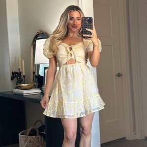 Blush Boutique Yellow Floral Dress